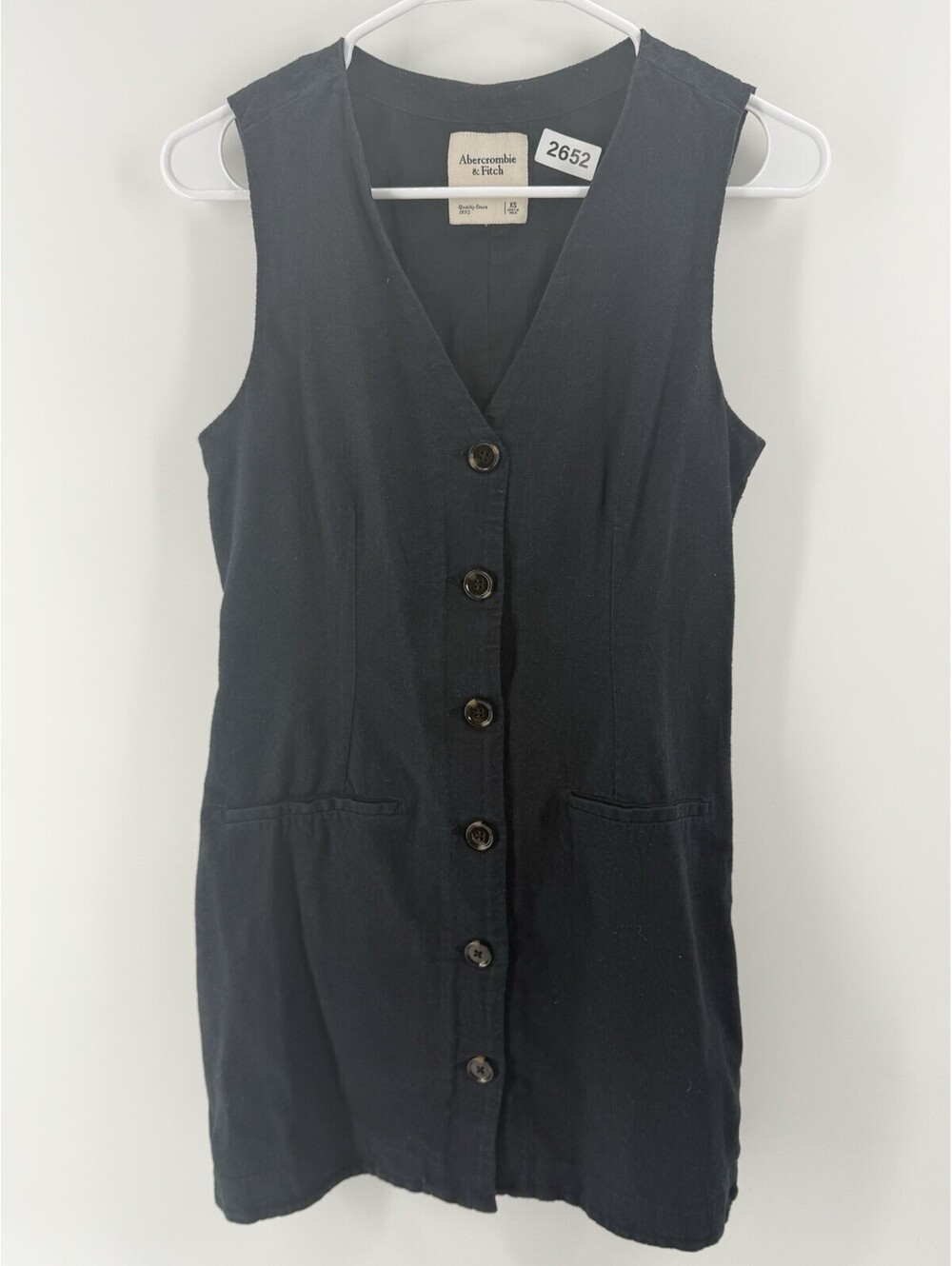 Abercrombie & Fitch Black Mara Vest Mini Dress Size XS